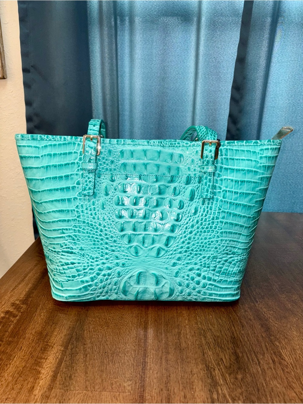 Brahmin NWT Md Asher - Mermaid - First Release - Blue/Green - Glossy - Picture 4 of 16